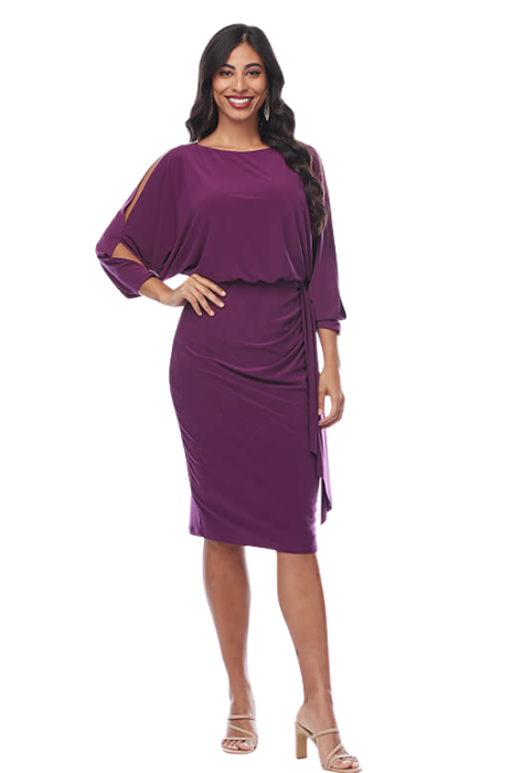 Stretch cold shoulder dress