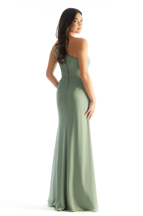 Chiffon one shoulder bridesmaid dress - SPECIAL ORDER ONLY