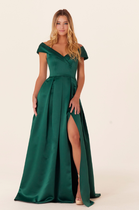 Satin pleated bridesmaid dress - SPECIAL ORDER ONLY