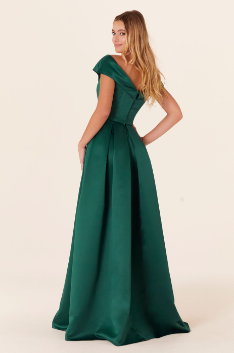 Satin pleated bridesmaid dress - SPECIAL ORDER ONLY