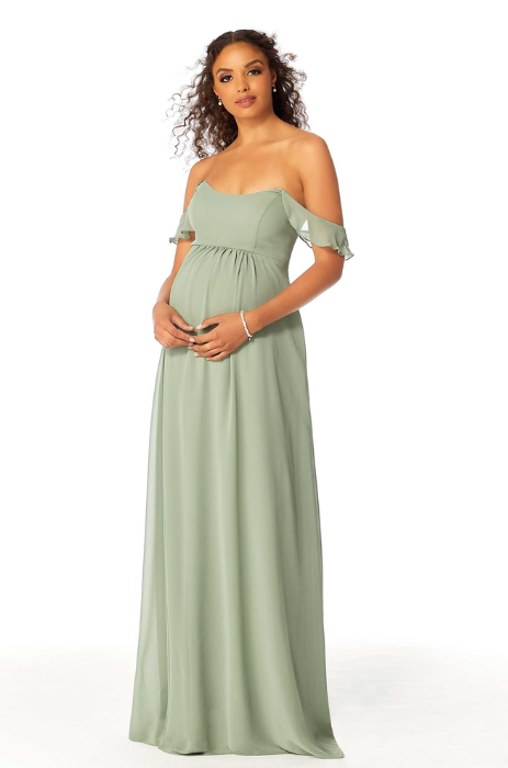 Off the shoulder maternity bridesmaid dress - SPECIAL ORDER ONLY