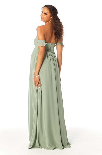 Off the shoulder maternity bridesmaid dress - SPECIAL ORDER ONLY