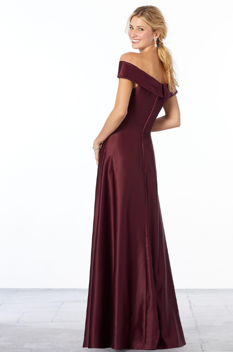 Satin off the shoulder bridesmaid dress - SPECIAL ORDER ONLY