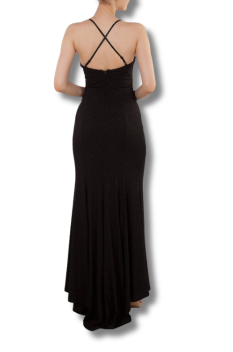 Stretch shimmer gown