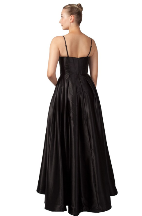 Satin corset ball gown