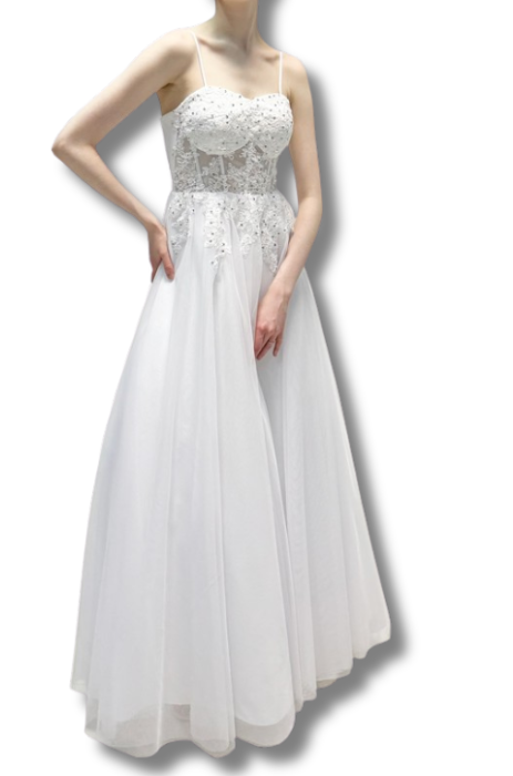 Corset bodice dress with tulle skirt - SPECIAL ORDER ONLY