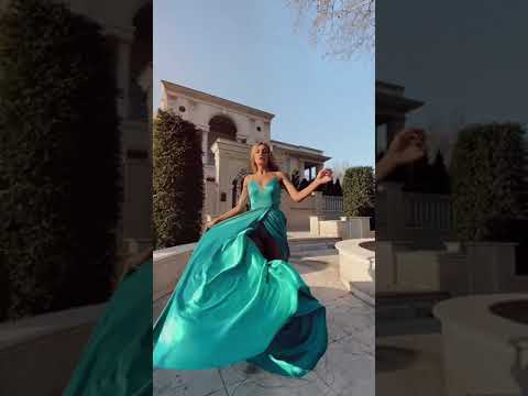 Tina Holly v neck ball gown