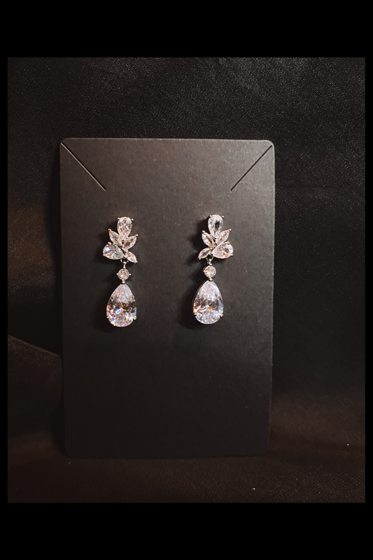 Crystal small drop earrings
